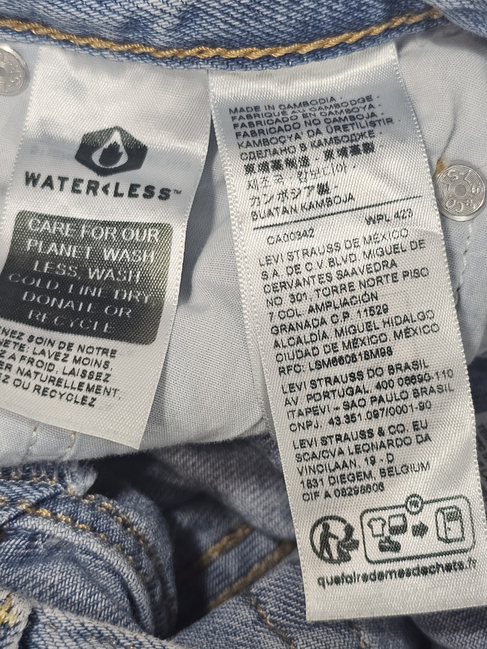 Levi's Premium Ribcage Straight Ankle Jeans Womens 24 Light Wash High Rise Retro - Picture 5 of 16